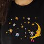 Milkyway Glitter Embroidered Sweatshirt, thumbnail 4 of 4