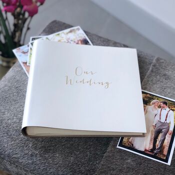 'Our Wedding' Leather Photo Album, 5 of 8