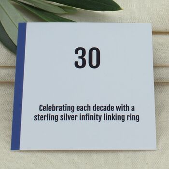 30th Birthday Infinity Ring Hoop Earrings, 4 of 7