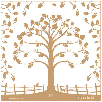 Personalised Traditional Family Tree Papercut, 4 of 5