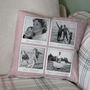 Personalised Four Photo Cushion With Captions, thumbnail 3 of 7