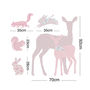 Deer, Fawn And Woodland Animals In Vintage Floral, thumbnail 3 of 4