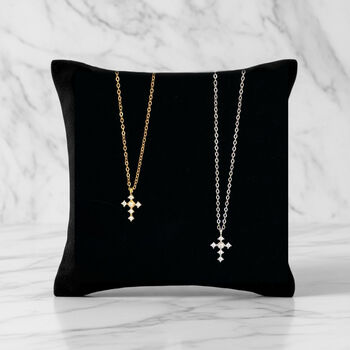 Gold Or Silver Cross Necklace, 3 of 6