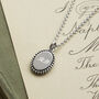 Engravable Sterling Silver Petite Oval Necklace, thumbnail 1 of 5