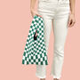 Knitted Shopper Bag In Checkerboard Print, thumbnail 4 of 7