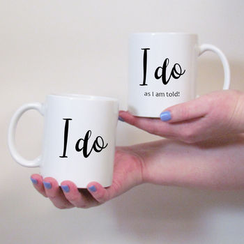 I Do Couples Wedding Mug Set, 4 of 6