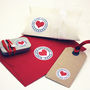 Personalised Love And Kisses Stickers, thumbnail 1 of 3