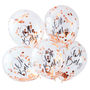 Rose Gold Oh Baby Confetti Filled Baby Shower Balloons, thumbnail 2 of 3