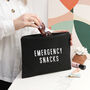 'Emergency Snacks' Black Pouch, thumbnail 3 of 5