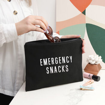 'Emergency Snacks' Black Pouch, 3 of 5