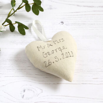 Personalised Wedding Or Anniversary Mini Heart Gift, 9 of 12