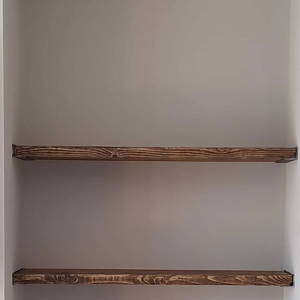 Alcove Scaffold Shelves With Brackets! 225mm Deep, 1 of 5