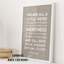 Dr Seuss 'We Are All A Little Weird' Quote Print, thumbnail 1 of 10