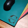 Personalised Premium Leather Mouse Mat, Name, Initials, thumbnail 8 of 8