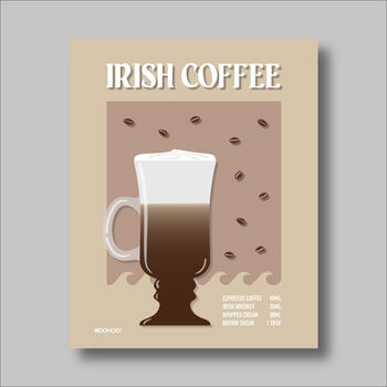 Irish Coffee Print Three Colour Options, 4 of 6