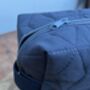 Toiletry Bag, Blue Quilted, thumbnail 2 of 4