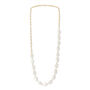 Decus Keishi Pearl Necklace With Gold Plate Chain, thumbnail 2 of 4