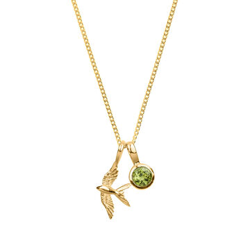 Swallow In Flight Gold Plated Necklace, 4 of 8