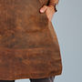Personalised Buffalo Leather Apron With Pockets, thumbnail 4 of 7