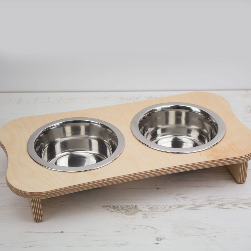 Wooden Pet Bowl Feeding Stand By We Love To Create