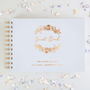 Wedding Guest Book Rose Gold Floral, thumbnail 2 of 6
