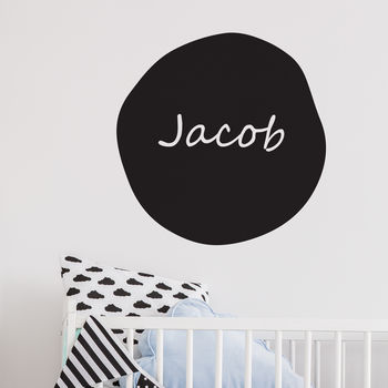 Circular Personalised Children's Name Wall Sticker, 2 of 3