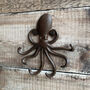 Ozzy Octopus Cast Iron Wall Hook, thumbnail 3 of 6