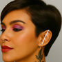 Hammered Bar Gold Plated Silver Ear Cuff Earrings, thumbnail 5 of 7