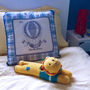 Personalised Hand Knitted Leo Bed Teddy, thumbnail 5 of 10