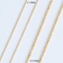 Rope Chain Necklace In 9k Yellow Gold 18 Inches Long, thumbnail 3 of 5