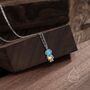 Astronaut Opal Pendant Necklace In Sterling Silver, thumbnail 7 of 12