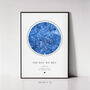Girlfriend Personalised Gift, Custom Star Map Print, Valentines Day Couple Gift The Night We Met, thumbnail 12 of 12