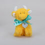 Personalised Mini Orange Collectible Highland Cow Soft Toy, Gift Box, thumbnail 3 of 12