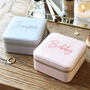 Personalised Square Travel Jewellery Box, thumbnail 1 of 4