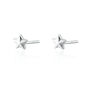 Faceted Star Stud Earrings, Silver Or Gold Plated, thumbnail 7 of 7