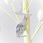 Set Of Four Wooden Hanging Easter Hares, thumbnail 4 of 5