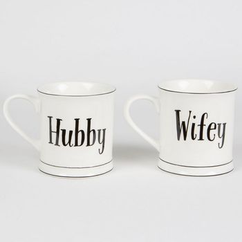 Hubby And Wifey Mug Set, 2 of 2