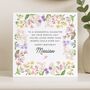 Floral Border Birthday Message Card Personalised For Daughter, thumbnail 7 of 8