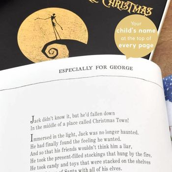 Personalised Nightmare Before Christmas Book, 6 of 7