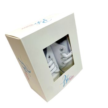 Cute Converse Style Baby Shoes In A Gift Box, Perfect Gift For Baby Or First Walkers, 12 of 12
