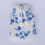 Cerulean Blue And White Mini Hot Water Bottle, thumbnail 2 of 4