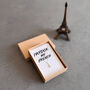 Pardon My French Sterling Silver Eiffel Tower Necklace – Playful Gift For Her, thumbnail 5 of 10
