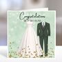 Couple Wedding Card Personalised, thumbnail 4 of 7