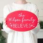 We Believe Personalised Family Hoop Sign, thumbnail 2 of 6