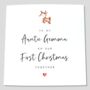 Personalised 1st Christmas Card As Auntie, thumbnail 4 of 5