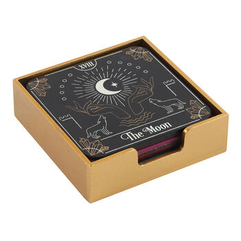 Tarot Reader Drinks Coaster Gift Set, 3 of 4