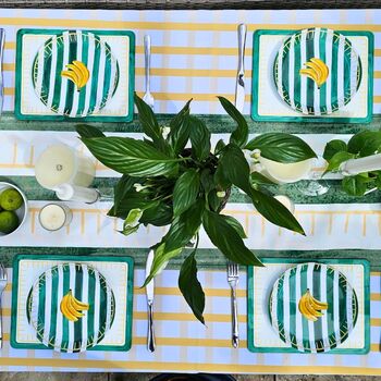 Banana Stripe China Plate, 4 of 6