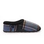 Freddie Blue Check Mens Slippers Indoor/Garden Shoes, thumbnail 4 of 8
