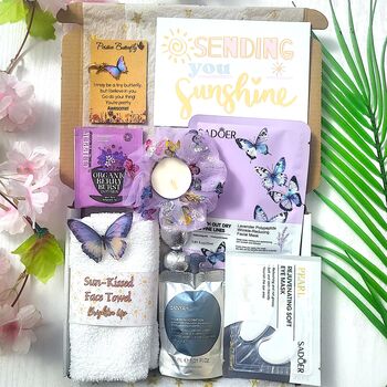 Sending Sunshine Hug In A Box Birthday Pamper Letterbox Gift For Her, 5 of 12