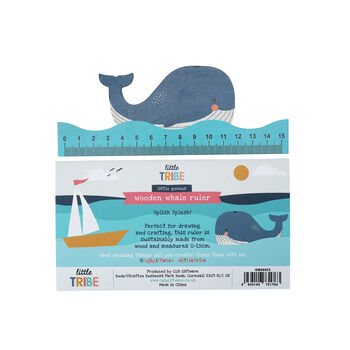 Wooden Whale 15cm Ruler | Stationary, 3 of 3